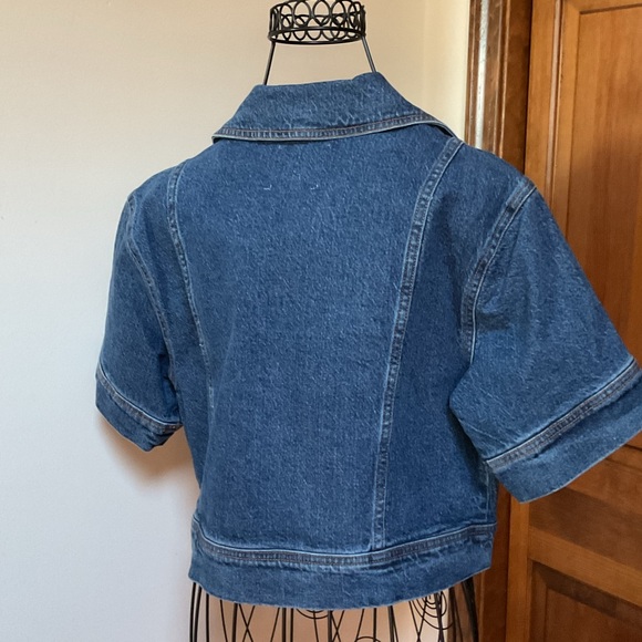 Habitual Boxy Crop Denim Shirt, Small, NEW - Picture 5 of 6